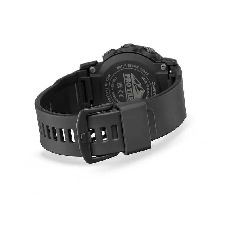 Casio PRW-35Y-1BER PRO TREK Herrenuhr Schwarz • Tough Solar & Multiband 6 • Digitaler Kompass & Höhenmesser
