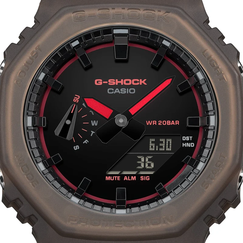 Casio G-Shock GA-2100K-5AER Herrenuhr • Carbon Core Guard • Analog-Digital