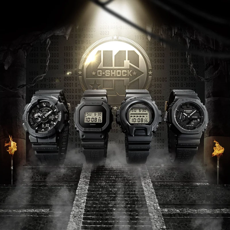 Casio G-Shock GA-114RE-1AER Herrenuhr • 40th Anniversary Limitiert • Analog-Digital