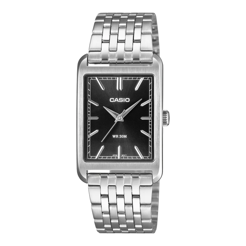 Casio MTP-B215D-1AVER Unisex Armbanduhr Schwarz • Mineralglas • Edelstahl