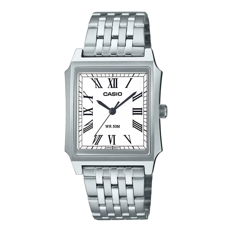 Casio Vintage MTP-B190D-7BVEF Herrenuhr • Edelstahlarmband • Mineralglas