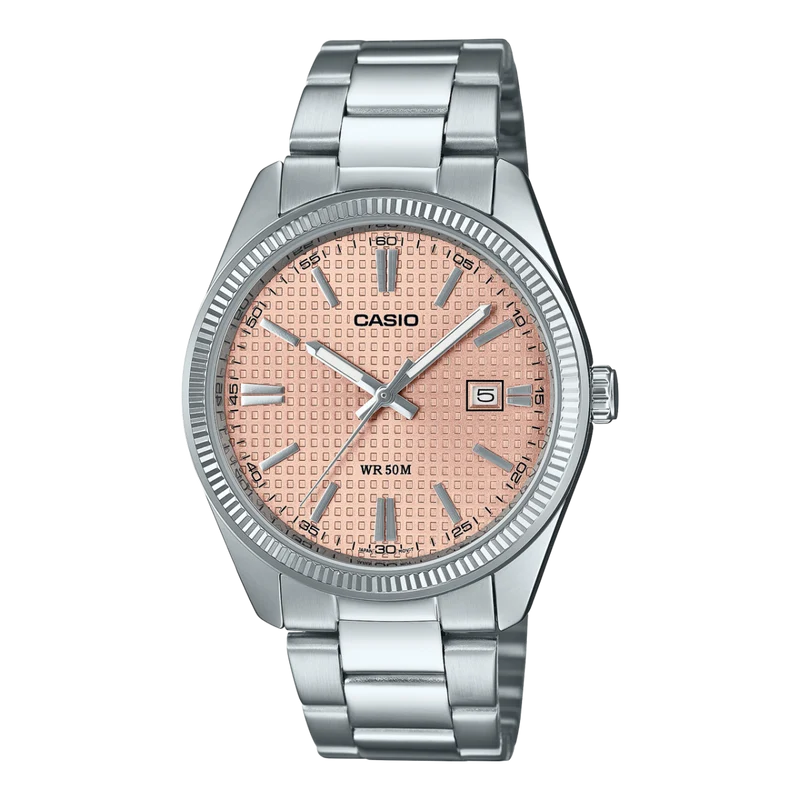 Casio Timeless MTP-1302PE-4AVEF Herrenuhr • Mineralglas • Edelstahlarmband