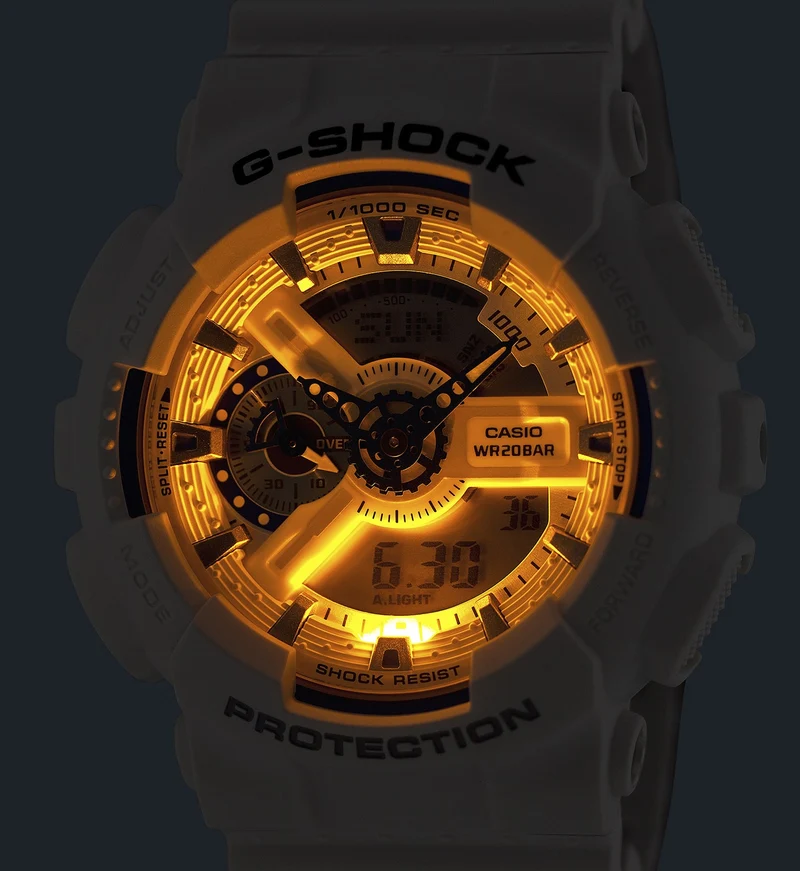 Casio G-Shock GA-110HDS-7AER Herrenuhr • Phosphoreszierendes Zifferblatt • 20 bar wasserdicht