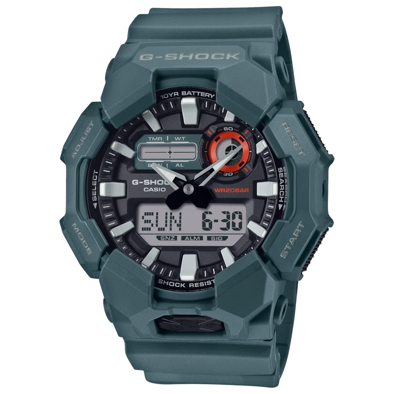 Casio GA-010-2AER G-Shock Classic Herrenuhr Blau • Analog-Digital • Carbon Core Guard