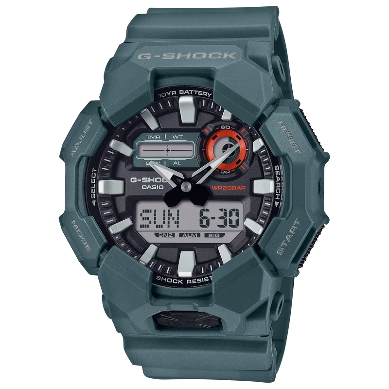 Casio GA-010-2AER G-Shock Classic Herrenuhr Blau • Analog-Digital • Carbon Core Guard