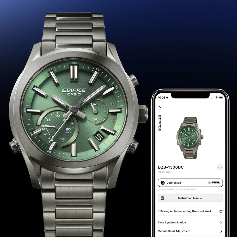 Casio Edifice EQB-1300DC-3AEF Herrenuhr • Tough Solar • Bluetooth Smartphone-Link
