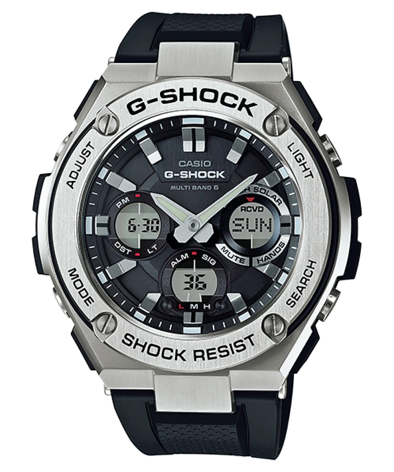 Casio G-Shock GST-W110-1AER Herrenuhr • Tough Solar & Multiband 6 • Analog-Digital