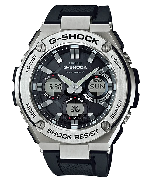 Casio G-Shock GST-W110-1AER Herrenuhr • Tough Solar & Multiband 6 • Analog-Digital
