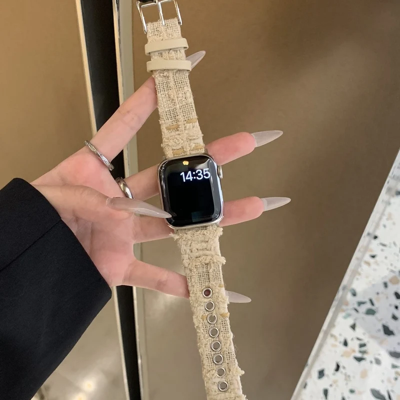 Sehr Cool Apple Smartwatch Filz Und Echtes Leder Universell Armband