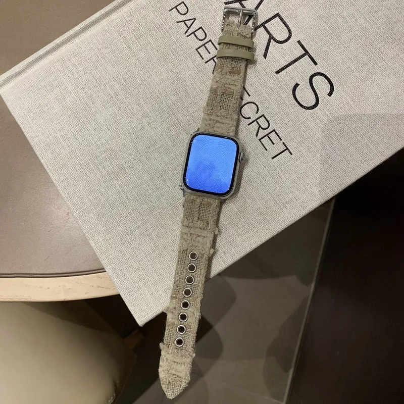 Sehr Cool Apple Smartwatch Filz Und Echtes Leder Universell Armband