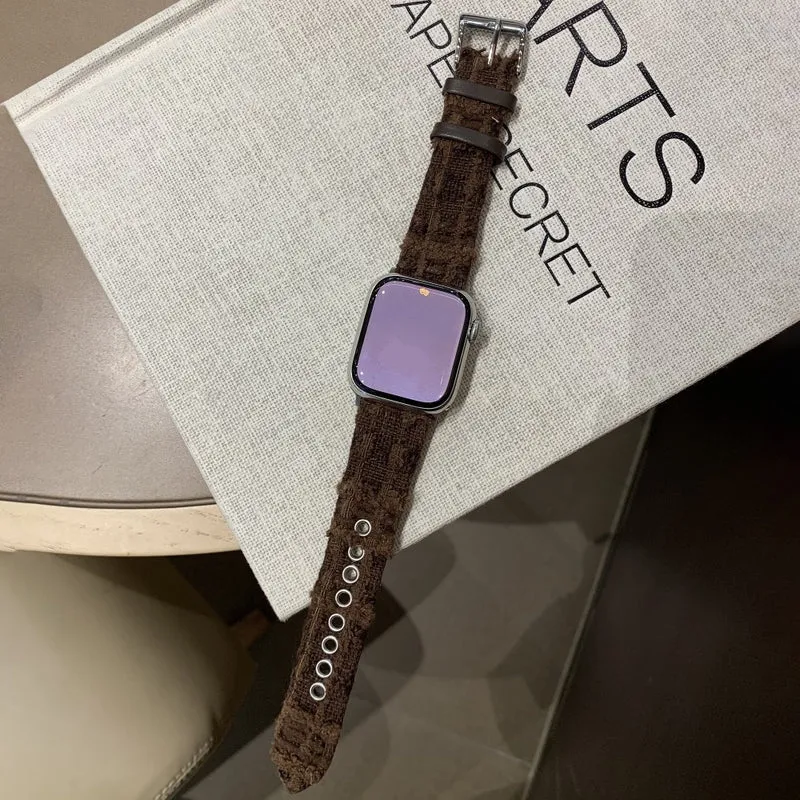 Sehr Cool Apple Smartwatch Filz Und Echtes Leder Universell Armband