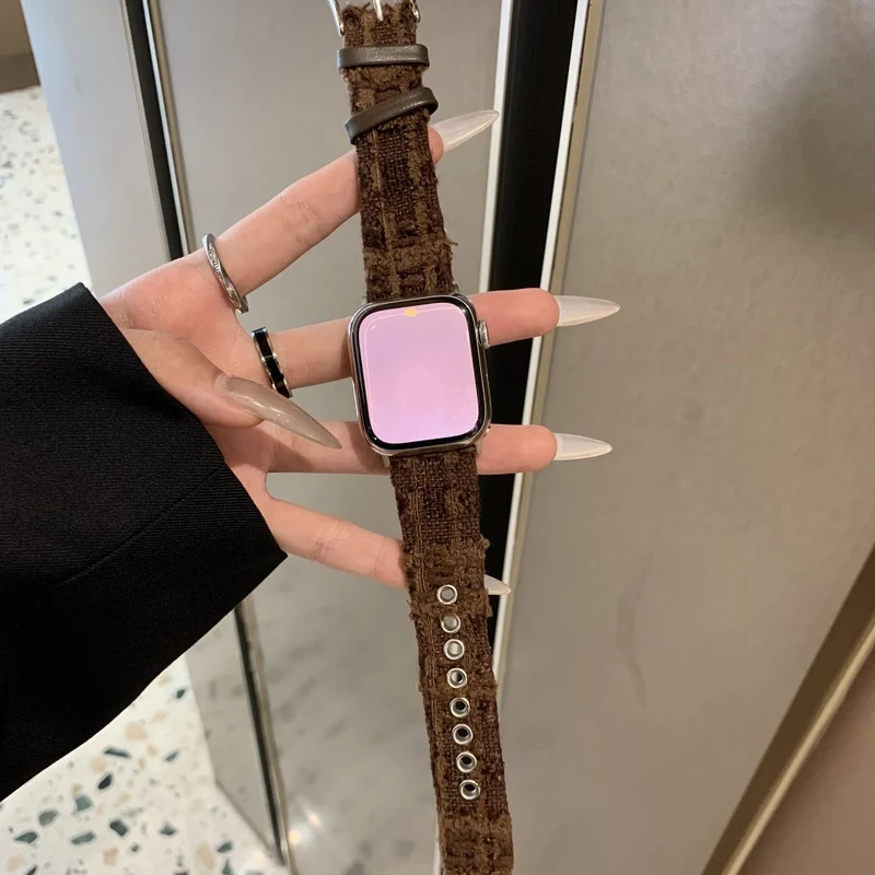 Sehr Cool Apple Smartwatch Filz Und Echtes Leder Universell Armband