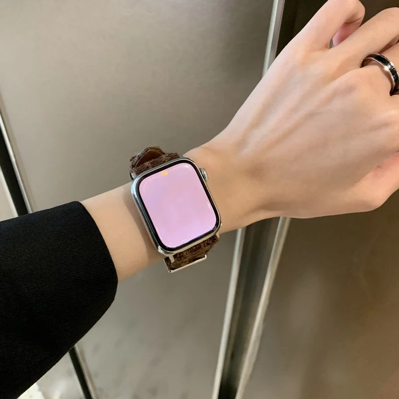 Sehr Cool Apple Smartwatch Filz Und Echtes Leder Universell Armband