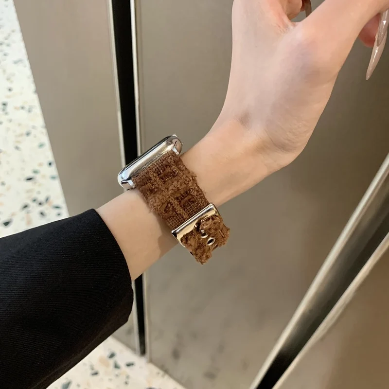 Bemerkenswert Reizvoll Apple Smartwatch Filz Und Echtes Leder Universell Armband