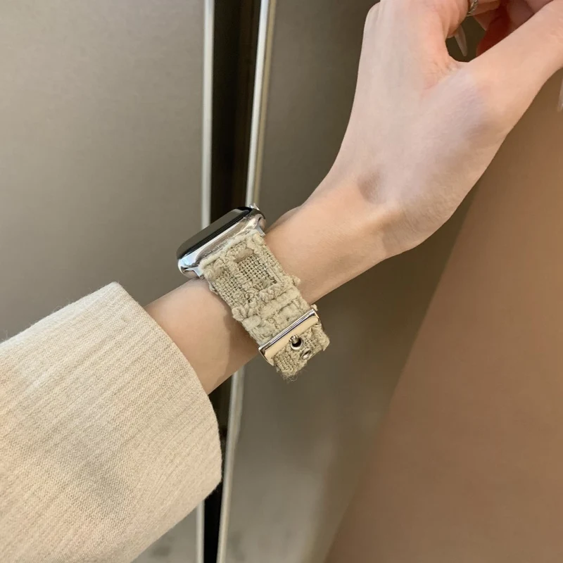 Bemerkenswert Reizvoll Apple Smartwatch Filz Und Echtes Leder Universell Armband