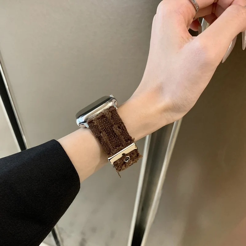 Bemerkenswert Reizvoll Apple Smartwatch Filz Und Echtes Leder Universell Armband