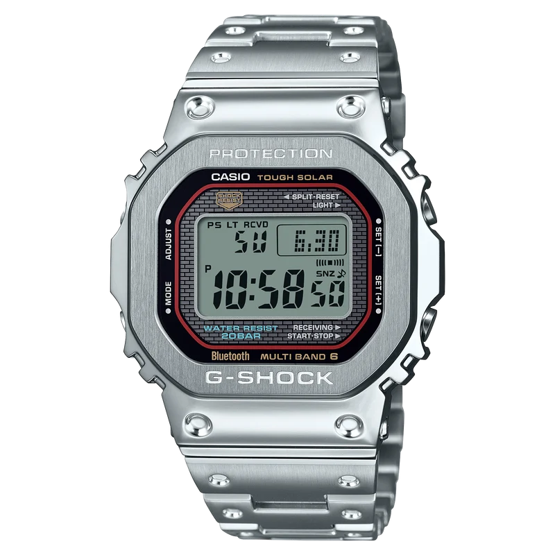 Casio G-Shock Pro GMW-B5000D-1CER Herrenuhr • Vollmetall-Edelstahl • Tough Solar & Multiband 6