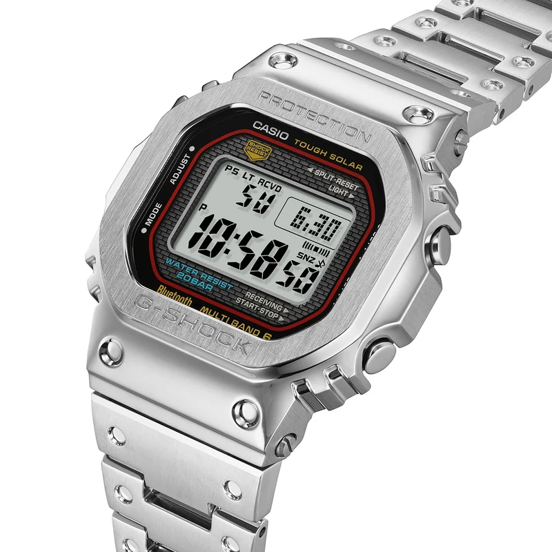 Casio G-Shock Pro GMW-B5000D-1CER Herrenuhr • Vollmetall-Edelstahl • Tough Solar & Multiband 6