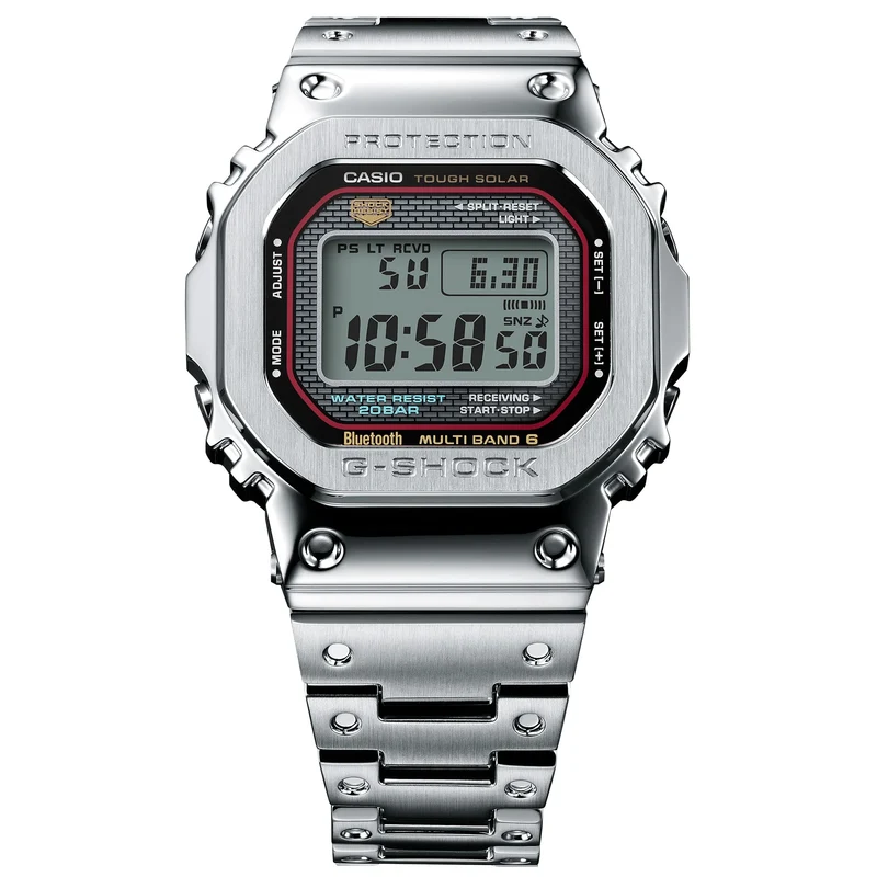 Casio G-Shock Pro GMW-B5000D-1CER Herrenuhr • Vollmetall-Edelstahl • Tough Solar & Multiband 6