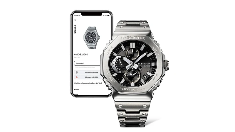 Casio G-Shock GMC-B2100D-1AER Herrenuhr • Vollmetall-Gehäuse • Solar & Bluetooth