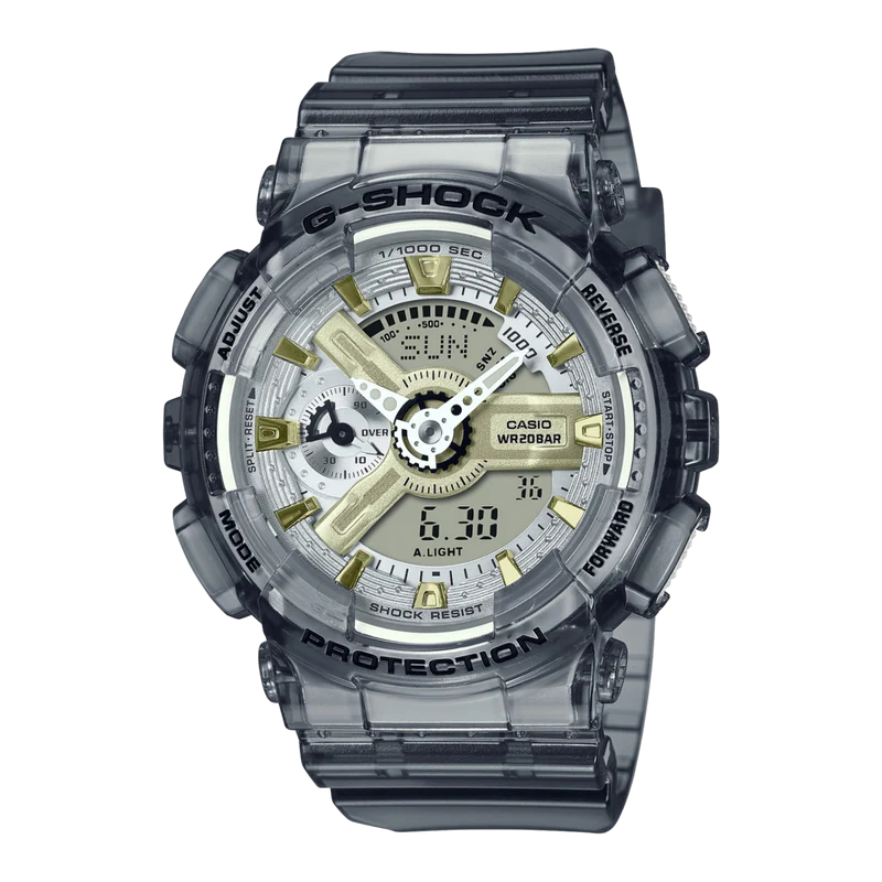 Casio GMA-S110GS-8AER G-Shock Herrenuhr Grau • Analog-Digital • 20 BAR Wasserdicht
