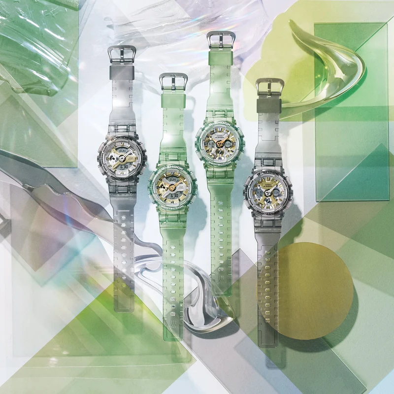 Casio GMA-S110GS-8AER G-Shock Herrenuhr Grau • Analog-Digital • 20 BAR Wasserdicht