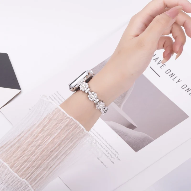 Unglaublich Widerstandsfähig Apple Smartwatch Metall Universell Armband