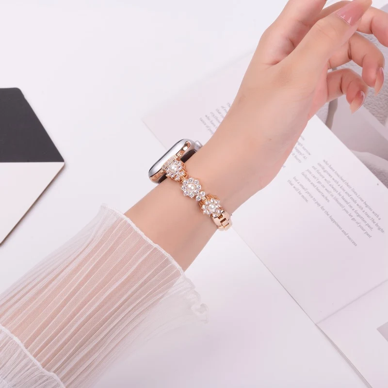 Unglaublich Widerstandsfähig Apple Smartwatch Metall Universell Armband
