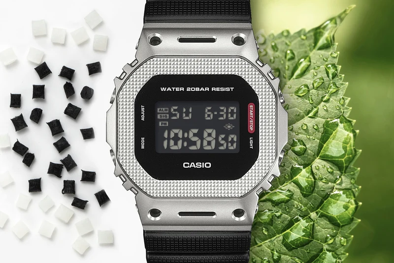 Casio G-Shock GM-5600M-1ER Herrenuhr • Metalllünette aus Edelstahl • Stoßfest & 20 bar wasserdicht