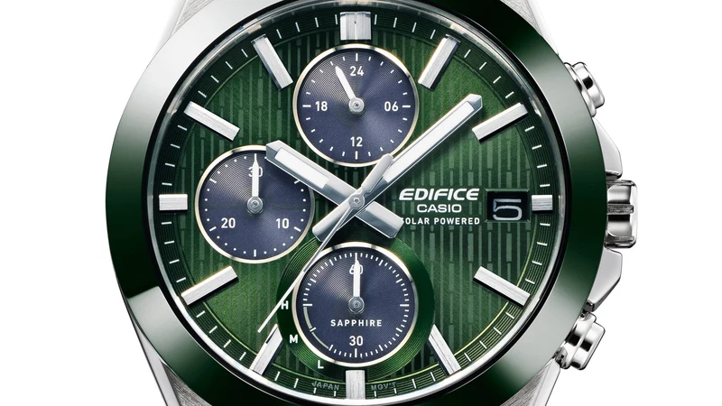 Casio Edifice EFS-S650D-3AEF Herrenuhr • Solarchronograph • Keramiklünette