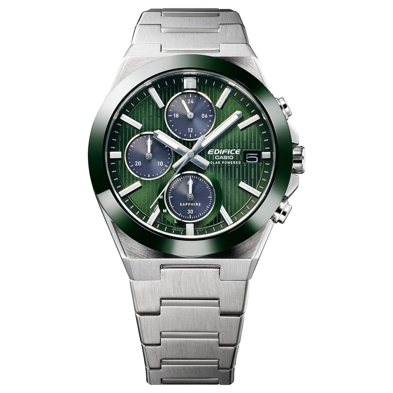 Casio Edifice EFS-S650D-3AEF Herrenuhr • Solarchronograph • Keramiklünette