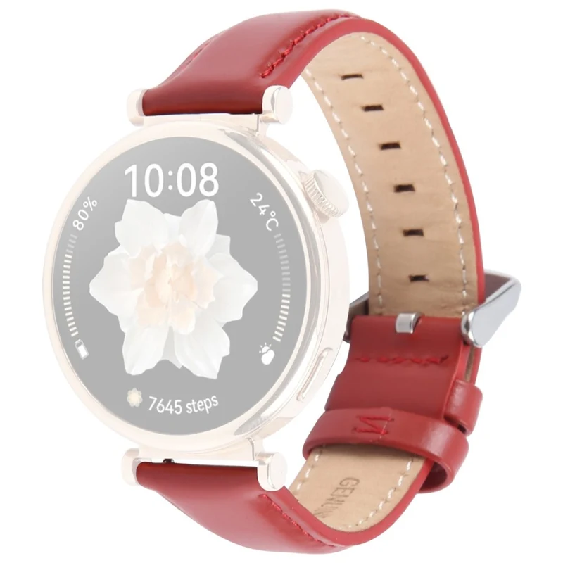 Zeitlos Garmin Smartwatch Echtes Leder Universell Armband