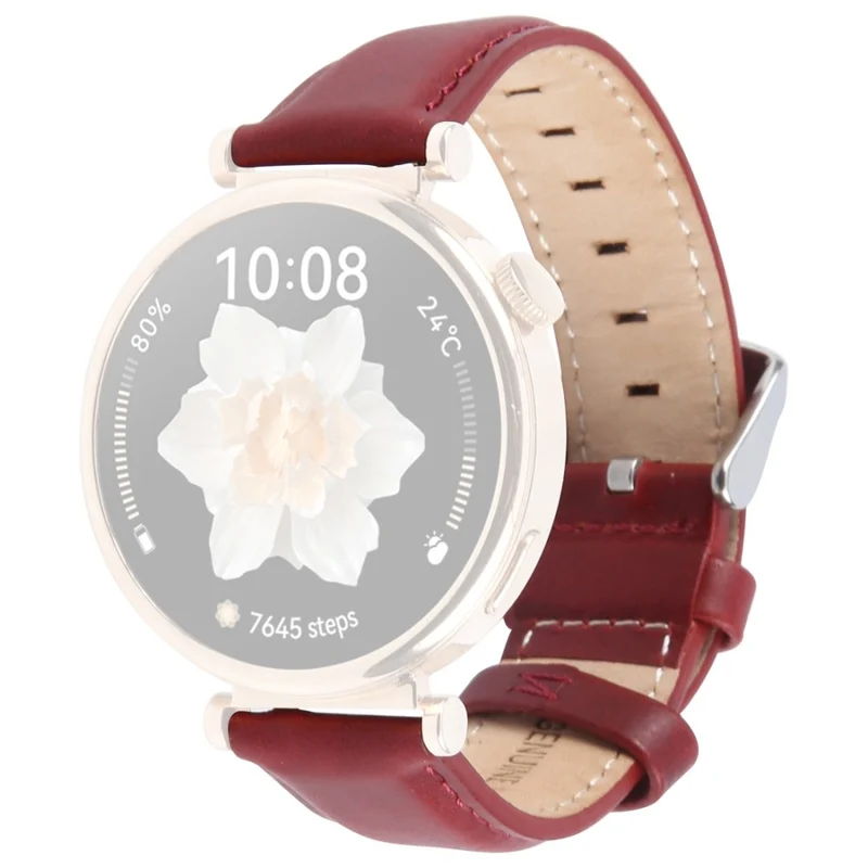 Zeitlos Garmin Smartwatch Echtes Leder Universell Armband