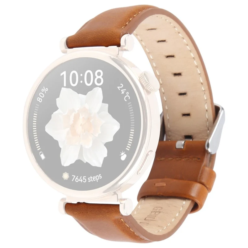 Zeitlos Garmin Smartwatch Echtes Leder Universell Armband