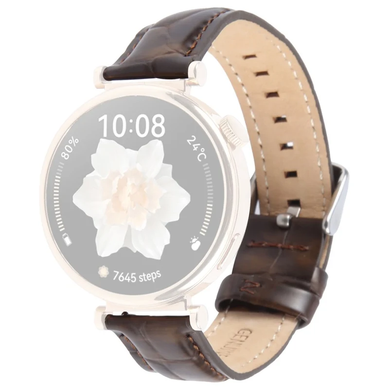 Zeitlos Garmin Smartwatch Echtes Leder Universell Armband