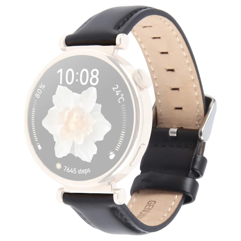 Auffallend Stilvoll Garmin Smartwatch Echtes Leder Universell Armband