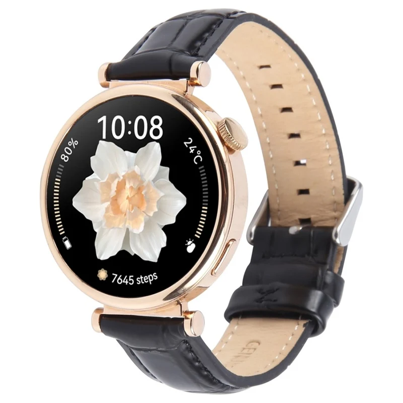 Auffallend Stilvoll Garmin Smartwatch Echtes Leder Universell Armband