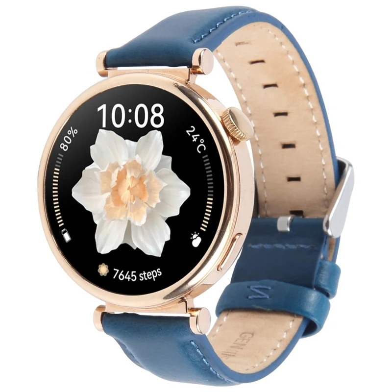 Auffallend Stilvoll Garmin Smartwatch Echtes Leder Universell Armband