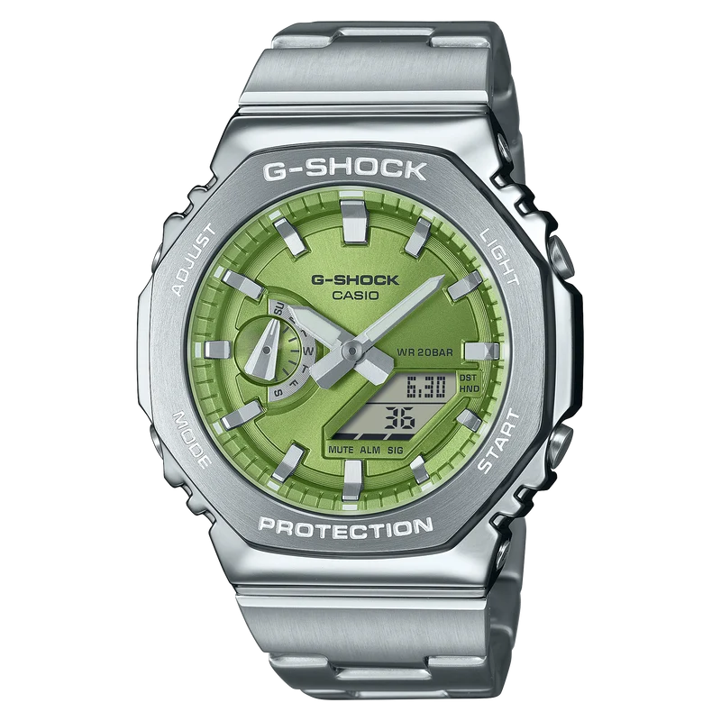 Casio GM-2110D-3AER G-Shock G-Steel Herren • Metallarmband & Lünette • 20 bar wasserdicht
