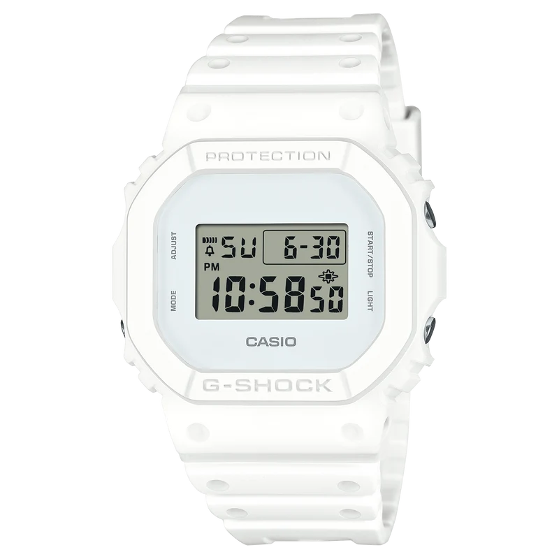 Casio DW-5600WW-7ER G-Shock Herrenuhr Weiß • Digitales Quarzwerk • 20 bar wasserdicht
