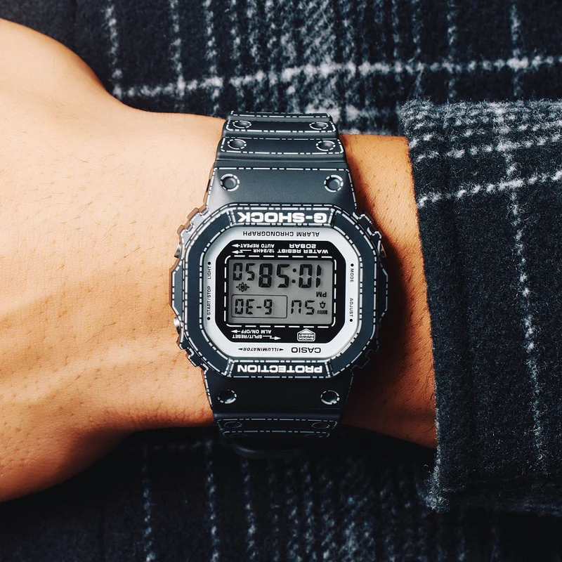 Casio G-Shock DW-5600RGM-1ER Herrenuhr • Origami-Design • Made in Japan