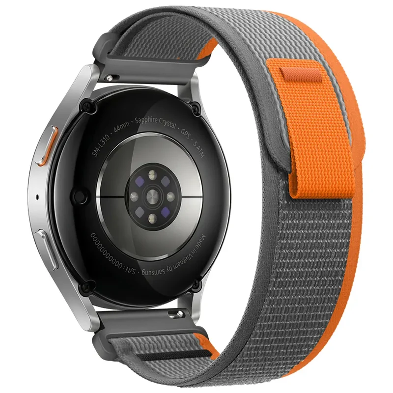ICE Smart TKS Rectangular 1.41 Trail Nylonarmband (Grau/Orange)