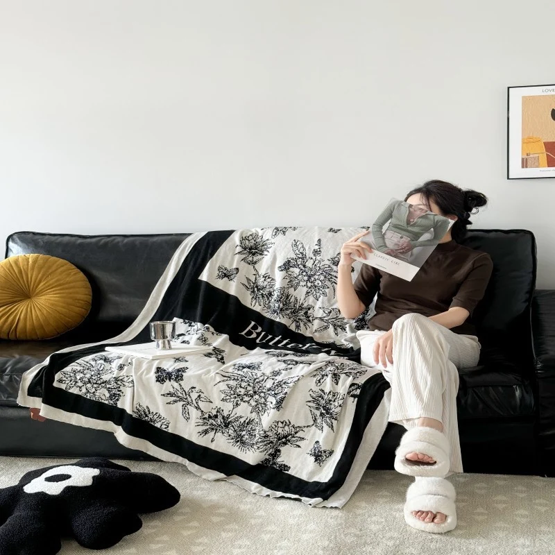 Tierdruck Fleece-Wurfdecke