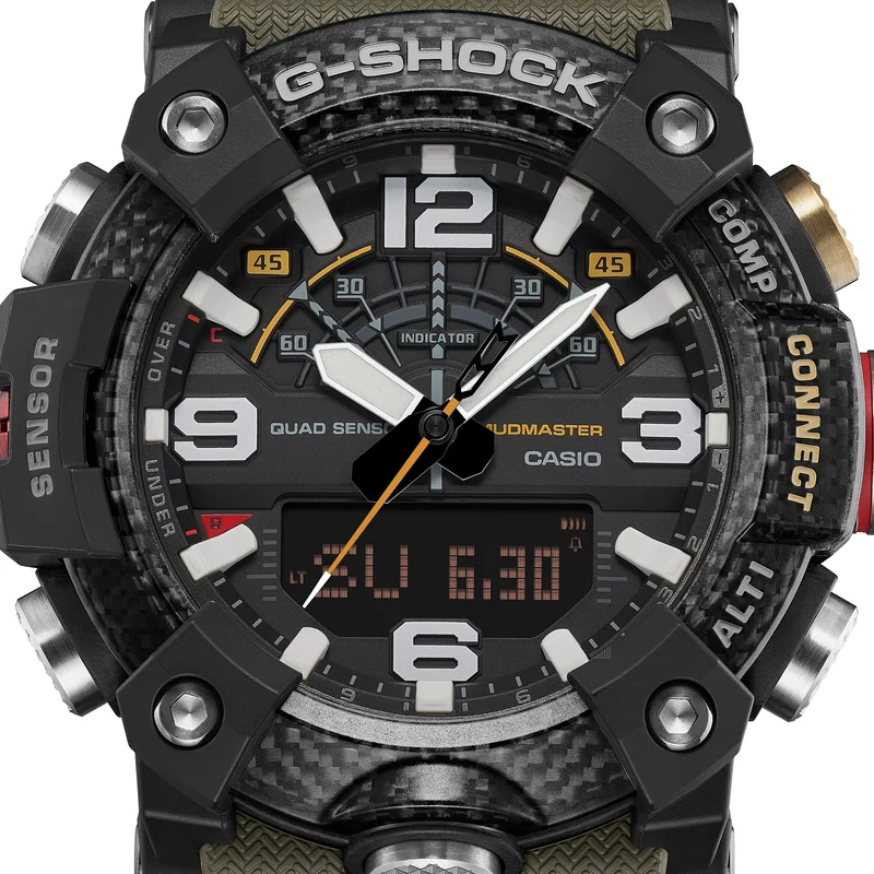 Casio G-Shock Mudmaster GG-B100X-1A3ER Herrenuhr • Biobasiertes Resin-Gehäuse • Digitaler Kompass & Höhenmesser