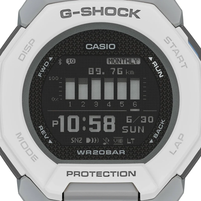 Casio GBD-300-7ER Herrenuhr G-Shock Classic • Bluetooth-Trainingscomputer • Mineralglas