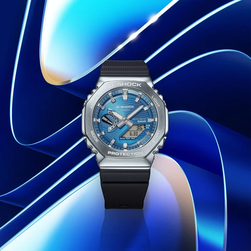 Casio G-Shock GBM-2100A-2BER Herrenuhr • Tough Solar & Bluetooth • Biobasiertes Harz