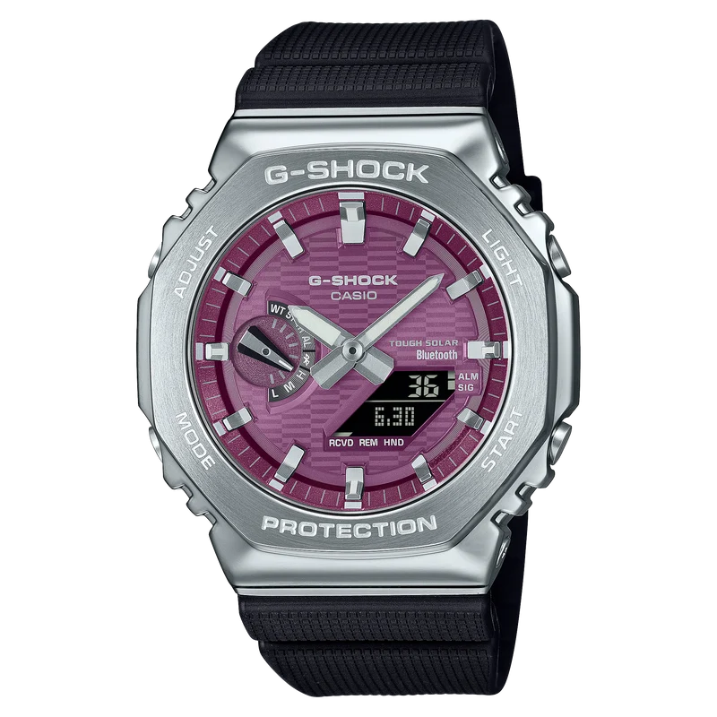 Casio G-Shock GBM-2100A-4BER Herrenuhr • Solar & Bluetooth • Biobasiertes Harz