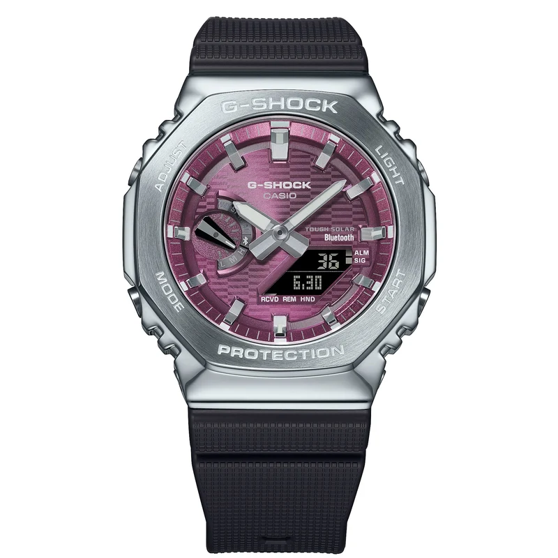 Casio G-Shock GBM-2100A-4BER Herrenuhr • Solar & Bluetooth • Biobasiertes Harz
