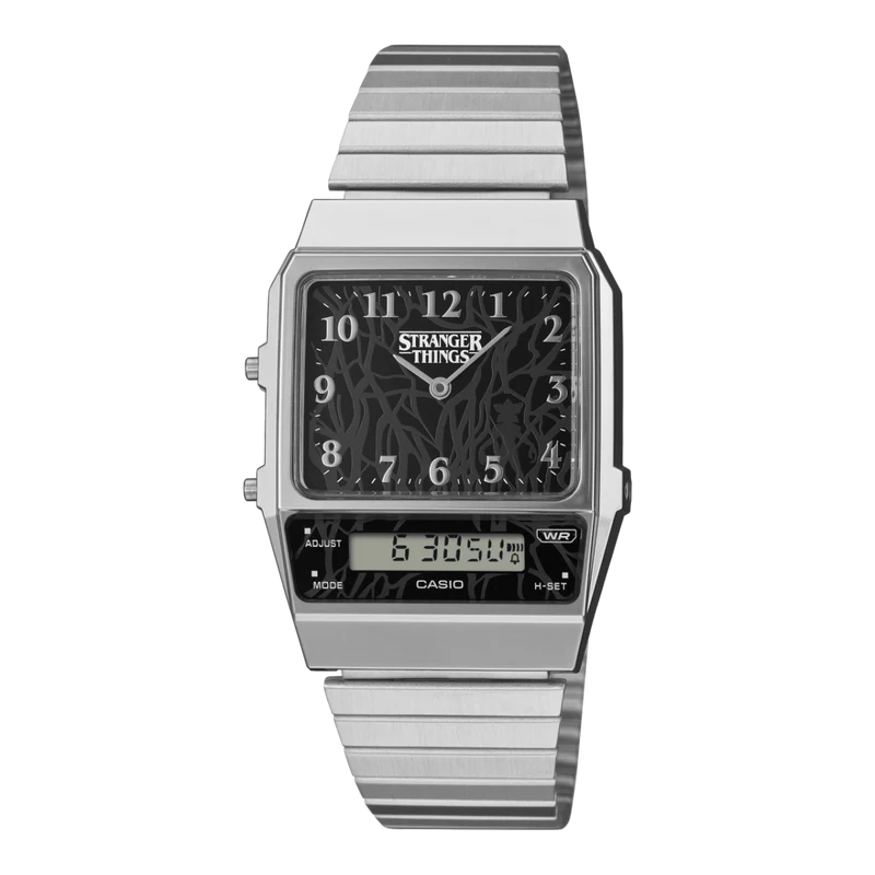 Casio Vintage AQ-800EST-1AER Armbanduhr Schwarz • Casio x Stranger Things • Analog-Digital