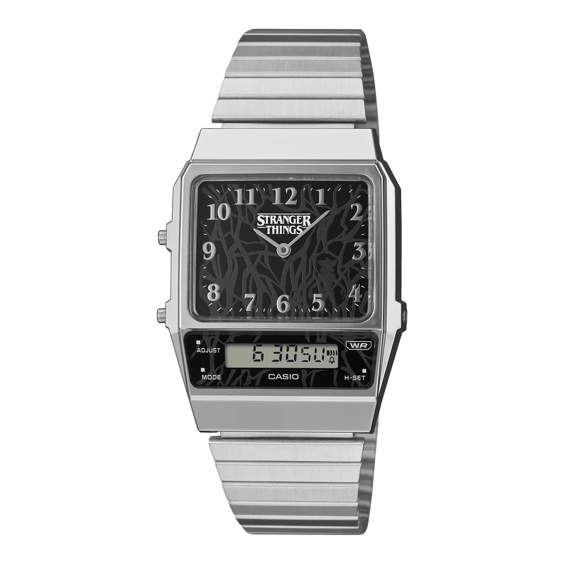 Casio Vintage AQ-800EST-1AER Armbanduhr Schwarz • Casio x Stranger Things • Analog-Digital